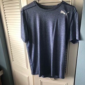 Puma Men’s athletic blue T-shirt Dry fit size M